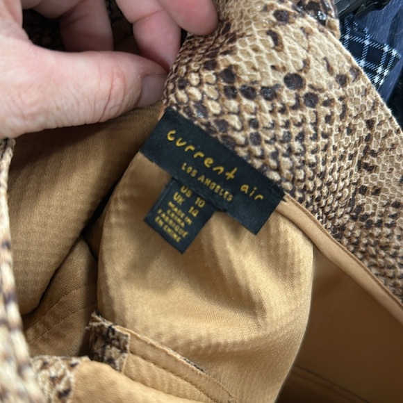 Current Air Cream and Brown Pencil Midi Skirt - Picture 4 of 4